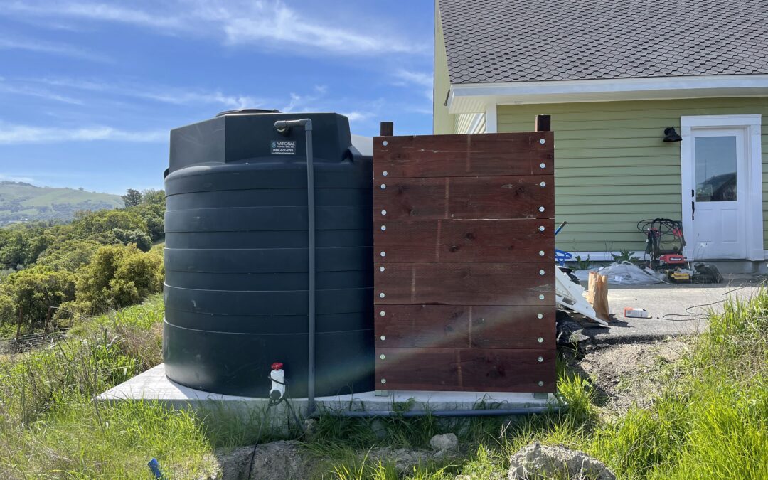 Block D irrigation tank