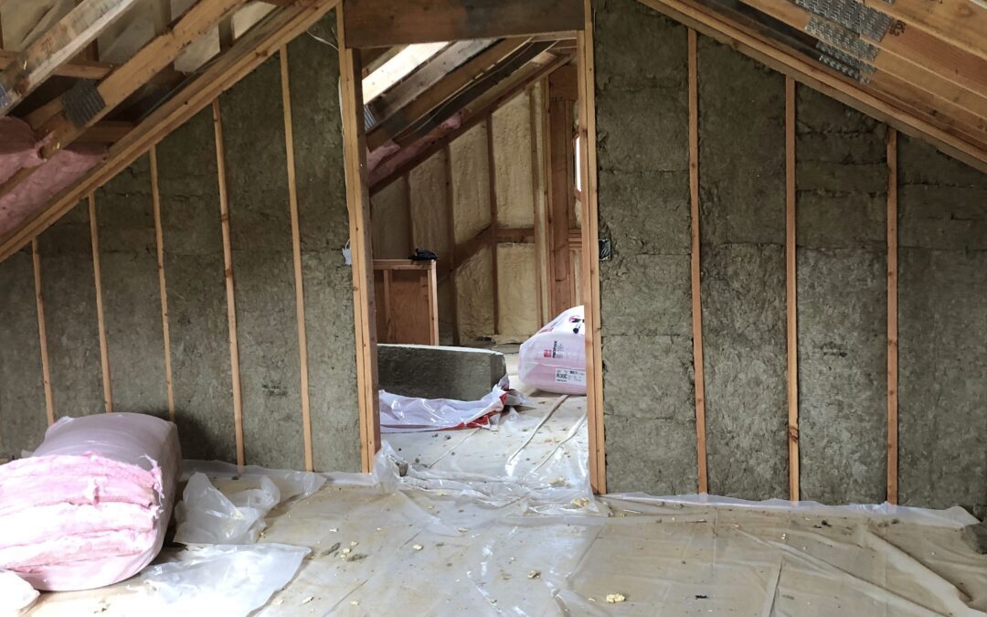 Insulation installation in the loft